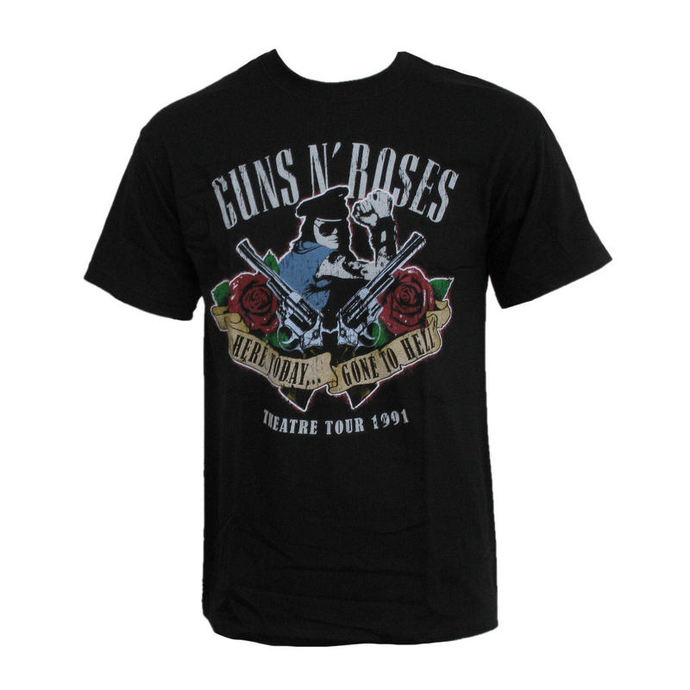 maglietta da uomo Guns N' Roses - Teatro To ur 1991 - Qui 1991 To giorno e andato 1991 to Hell - ROCK OFF
