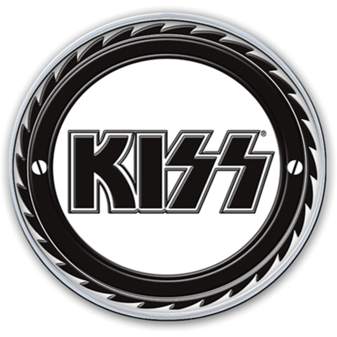 virata Kiss - Buzz Saw Logo pin distintivo - ROCK OFF