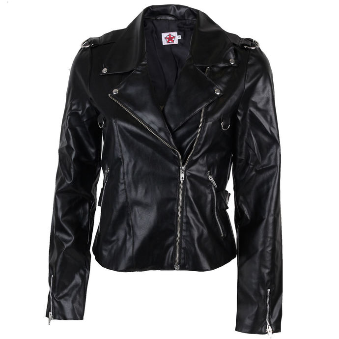 giacca donna (pelle giacca) Black Pistol - Biker Giacca Cielo Nero