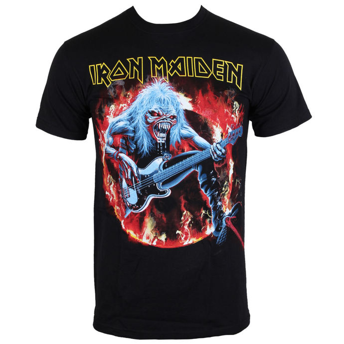t-shirt metal uomo Iron Maiden - Fear Live Flames - ROCK OFF