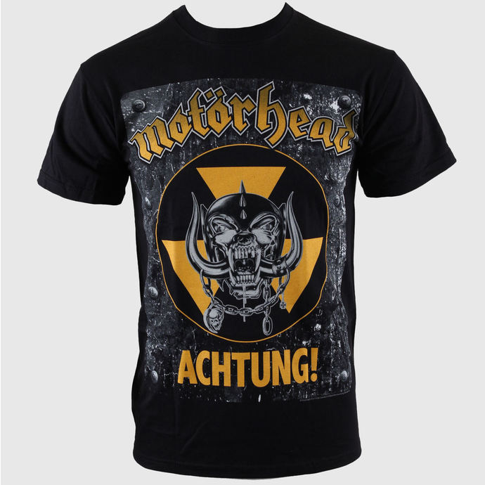 t-shirt metal uomo Motörhead - Achtung g- Blk - ROCK OFF