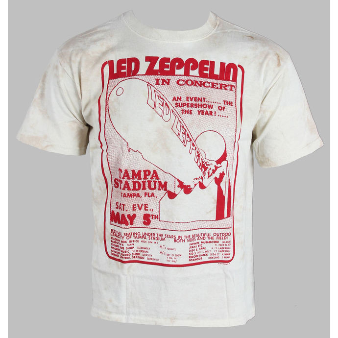 t-shirt metal uomo Led Zeppelin - In Concert - LIQUID BLUE