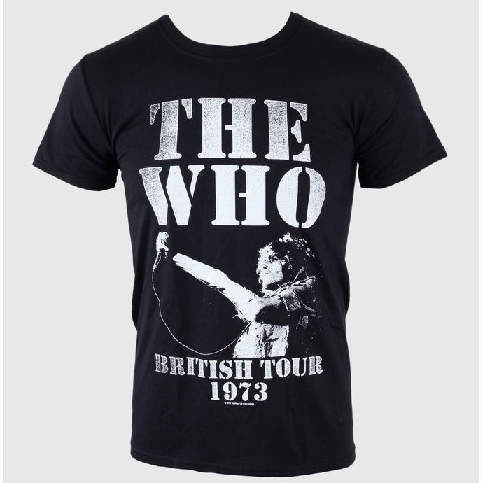 t-shirt metal uomo Who - British Tour 1973 - PLASTIC HEAD