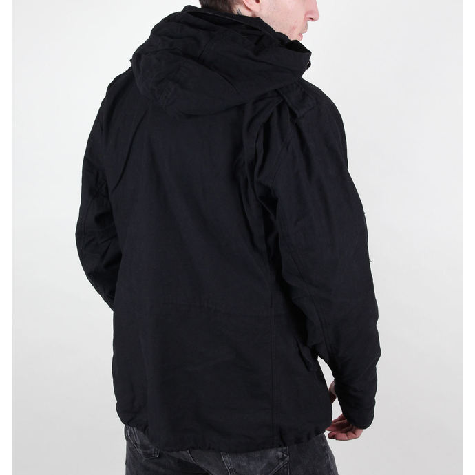 giacca uomo primaverile-autunnale M65 Fieldjacket NYCO lavato - BLACK
