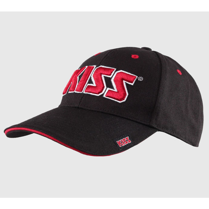cappello Kiss - Rosso sopra Logo bianco - ROCK OFF
