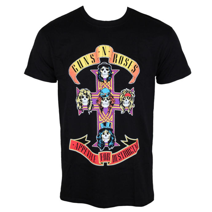 maglietta di metallo uomo unisex Guns N' Roses - appetito per Destruction - ROCK OFF