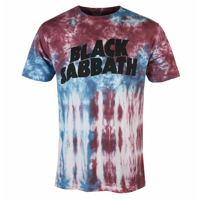 Maglietta da uomo Black Sabbath - Wavy Logo - BLU - ROCK OFF