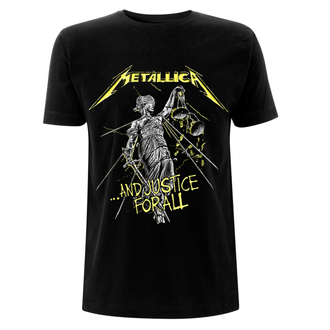 maglietta da uomo Metallica - E giustizia per tutti Tracce - Nero - RTMTLTSBAND
