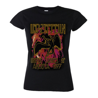 t-shirt metal donna Led Zeppelin - Black Flames - NNM, NNM, Led Zeppelin