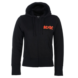 Felpa da donna con cappuccio AC / DC - Logo- ROCK OFF, ROCK OFF, AC-DC