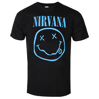 Maglietta da uomo Nirvana - Blue Smiley - ROCK OFF - NIRVTS12MB
