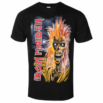 Maglietta da uomo Iron Maiden - First Album Tracklist V3 BL - ROCK OFF - IMTEE124MB