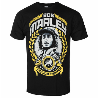 Maglietta da uomo Bob Marley - Freedom Fighter - nero - DRM13539000