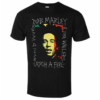 Maglietta da uomo Bob Marley - Rasta Scratch - NERO - ROCK OFF, ROCK OFF, Bob Marley