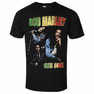 Maglietta da uomo Bob Marley - One Love Homage - NERO - ROCK OFF, ROCK OFF, Bob Marley