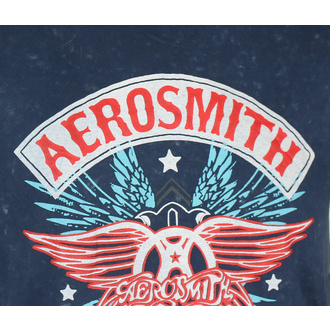 Maglietta da uomo Aerosmith - Boston Pride Snow Wash - NAVY - ROCK OFF, ROCK OFF, Aerosmith