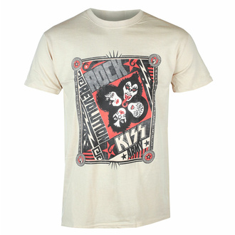 Maglietta da uomo Kiss - Rock Revolution - SABBIA - ROCK OFF, ROCK OFF, Kiss