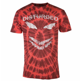 Maglietta da uomo Disturbed - Scary Face - ROSSO - ROCK OFF, ROCK OFF, Disturbed