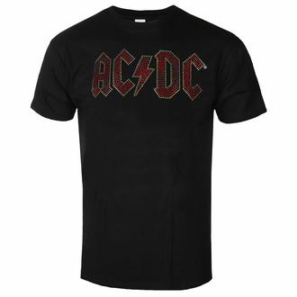 Maglietta da uomo AC/DC - Full Color Diamante Logo - NERO - ROCK OFF, ROCK OFF, AC-DC