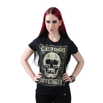 t-shirt hardcore donna - SKULL - METAL CHICKS DO IT BETTER, METAL CHICKS DO IT BETTER