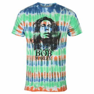 Maglietta da uomo Bob Marley - B&W Logo - BIANCO Dip-Dye - ROCK OFF, ROCK OFF, Bob Marley