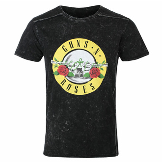 Maglietta da uomo Guns N' Roses - Classic Snow Logo - NERO - ROCK OFF - GNRSWASH02MB