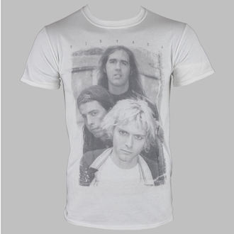 t-shirt metal uomo Nirvana - Group Photo White - LIVE NATION - RTNIR042