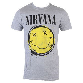 t-shirt metal uomo Nirvana - Smiley Splat - PLASTIC HEAD - RTNIR068