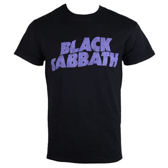 t-shirt metal uomo Black Sabbath - Wavy Logo - ROCK OFF, ROCK OFF, Black Sabbath