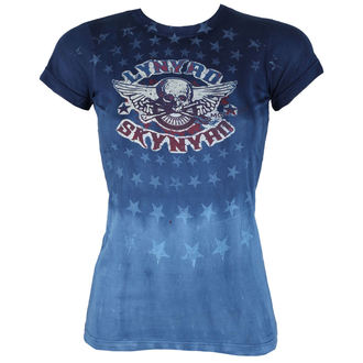 t-shirt metal donna Lynyrd Skynyrd - Skynyrd Stars Tie-Dye Juniors - LIQUID BLUE, LIQUID BLUE, Lynyrd Skynyrd