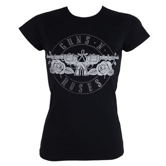 t-shirt metal donna Guns N' Roses - Circle Logo - ROCK OFF - GNRTS27LB