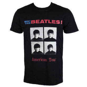 maglietta da uomo Beatles - Americano To il tuo 1964 - Nero - ROCK OFF - BTTTRTW01MB