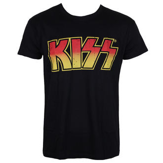 t-shirt metal uomo Kiss - Distressed Logotype - HYBRIS, HYBRIS, Kiss