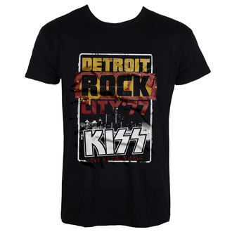maglietta da uomo KISS - Detroit Roccia Città - HYBRIS - ER-1-KISS005-H68-6-BK