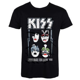 t-shirt metal uomo Kiss - I Was Made For Lovin' You - HYBRIS - ER-1-KISS011-H71-5-BK