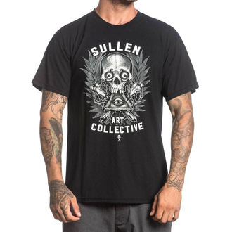 t-shirt hardcore uomo - HOLMES BADGE - SULLEN - SCM1008_BK