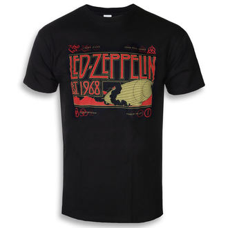 t-shirt metal uomo Led Zeppelin - Zeppelin & Smoke Black - NNM - RTLZETSBZEP