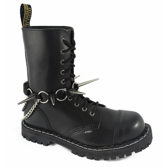 Collare / Decorazione per scarpe Black Widow, Leather & Steel Fashion