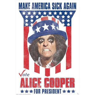 Poster ALICE COOPER - Cooper for President, NNM, Alice Cooper