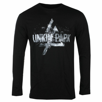 Maglietta da uomo a maniche lunghe Linkin Park - Smoke Logo - NERO - ROCK OFF, ROCK OFF, Linkin Park