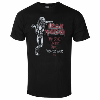 Maglietta da uomo Iron Maiden - Beast On The Road World Tour '82 - Nero - ROCK OFF, ROCK OFF, Iron Maiden