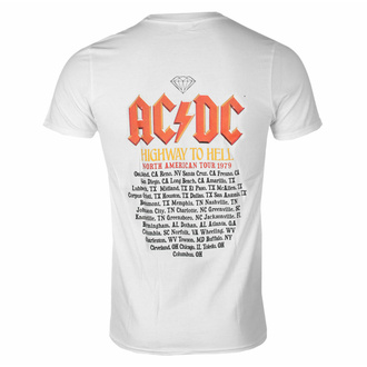 Maglietta da uomo DIAMOND X AC/DC - Highway To Hell - bianca - WHT_C20DMPA500
