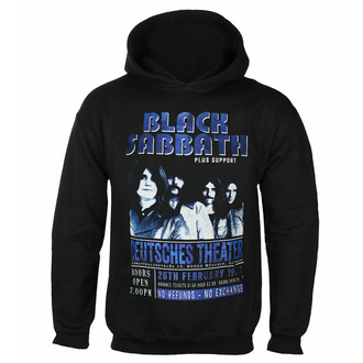 Felpa da uomo Black Sabbath - German '73 - NERO ECO - ROCK OFF, ROCK OFF, Black Sabbath