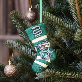 Decorazione natalizia (ornamento) Harry Potter - Slytherin Stocking, NNM, Harry Potter