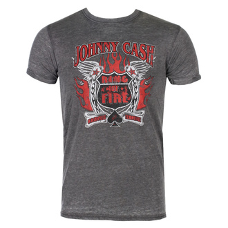 t-shirt metal uomo Johnny Cash - Ring Of Fire - ROCK OFF - JCBO01MC