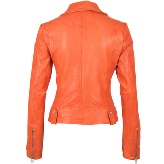 Giacca da donna modello motociclista GGFavour LAMAXV arancia, NNM