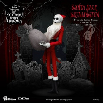 Action Figure Nightmare Before Christmas - Dynamic Action Heroes - Santa Jack Skellington, NNM, Nightmare Before Christmas
