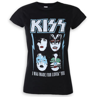 t-shirt metal donna Kiss - Made For Lovin' You - ROCK OFF - KISSTS09LB
