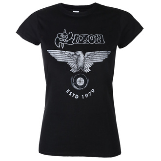 t-shirt metal donna Saxon - ESTD 1979 - PLASTIC HEAD - PH11785G