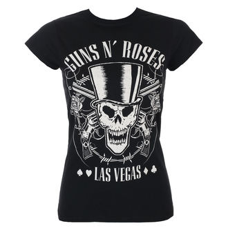 maglietta da donna Guns N' Roses - Teschio e pistole - ROCK OFF - GNRTS37LB